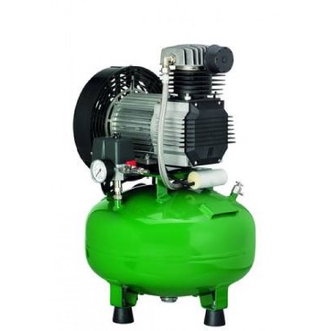 Diplomat Dental KD 224 B - безмасляный компрессор для 2-х стоматологических установок, без осушителя, с кожухом, с ресивером 24 л (100 л/мин)