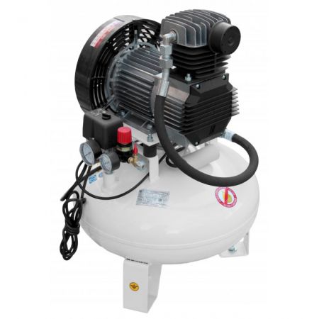 Remeza КМ-24.GMS150 - Стоматологический безмасляный компрессор для одной стоматологической установки, без осушителя, с ресивером 24 л, 120 л/мин