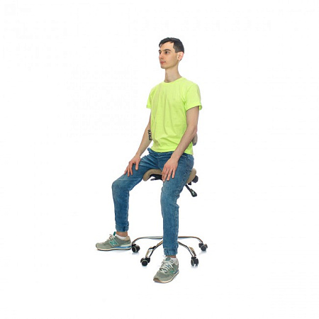 SmartStool SM03B - эргономичный стул-седло со спинкой